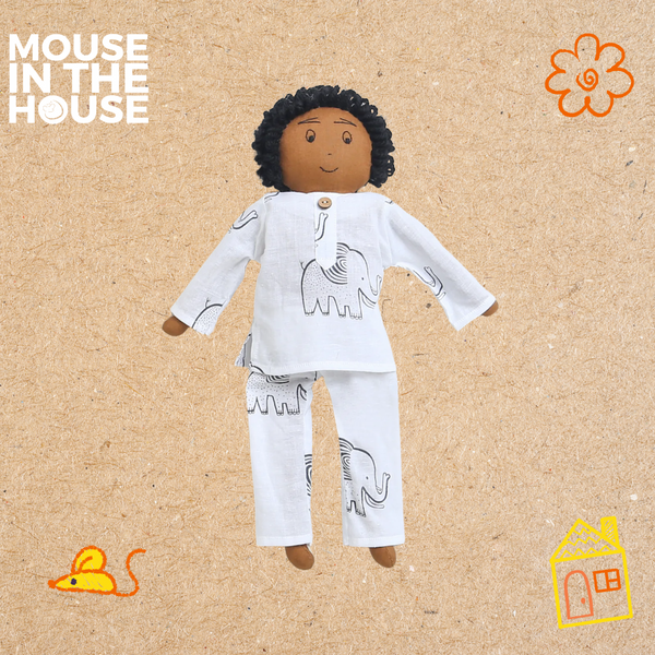 Stomping Elephant- Unisex  Doll