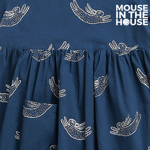 A Fuzzy Rabbit - Cotton Dress (Blue)