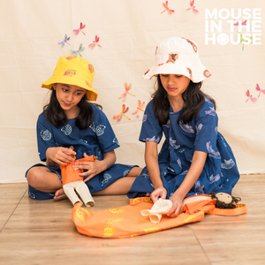 A Fuzzy Rabbit - Cotton Dress (Blue)