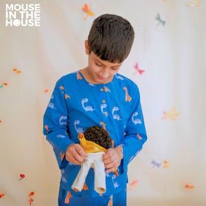 Dino Friends (Blue)- Unisex Nightdress