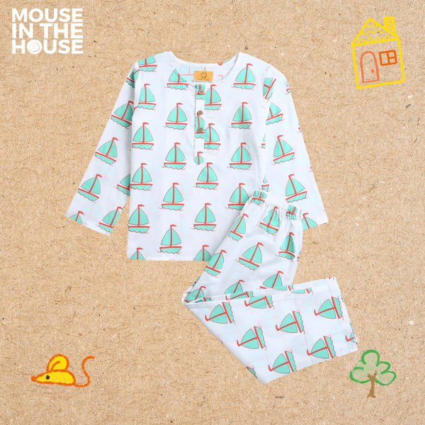 The Explorer Sailboat- Unisex Nightwear