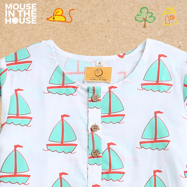 The Explorer Sailboat- Unisex Nightwear