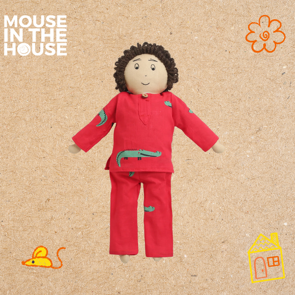 Red Crocodile- Unisex Doll
