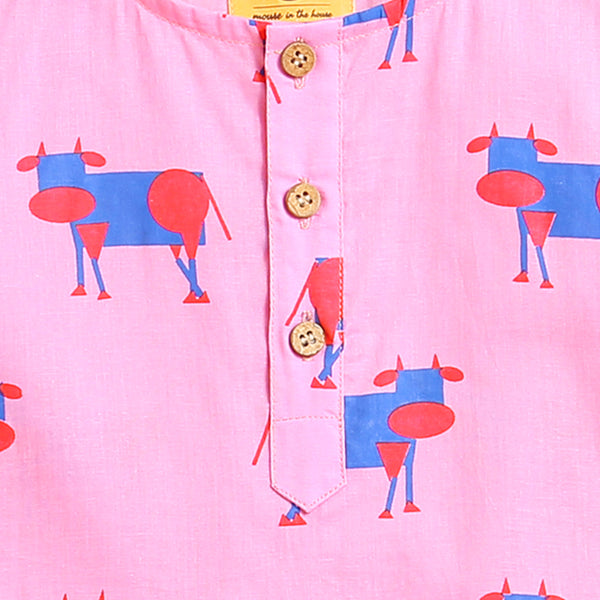 Pink Square- Unisex Nightdress