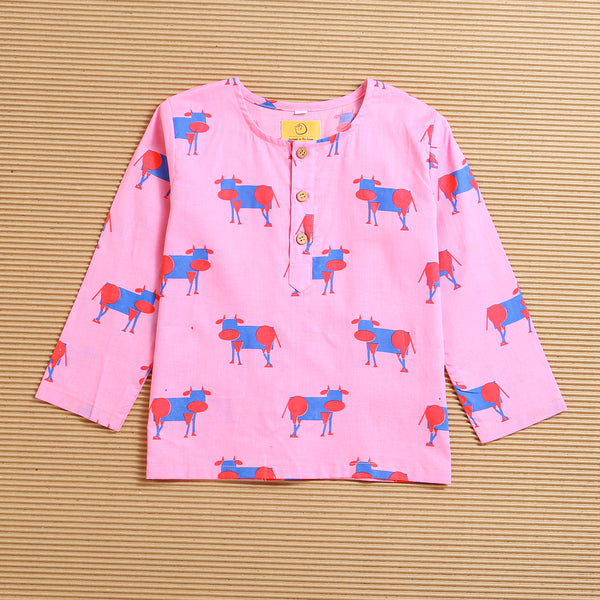 Pink Square- Unisex Nightdress