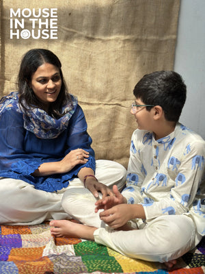 Rupa The Elephant (White)- Ethnic Wear Boys