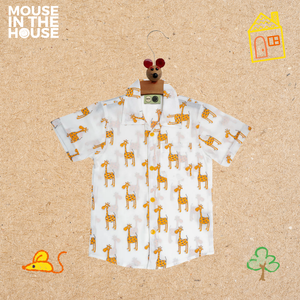 The Curious Giraffe- Cotton Shirt
