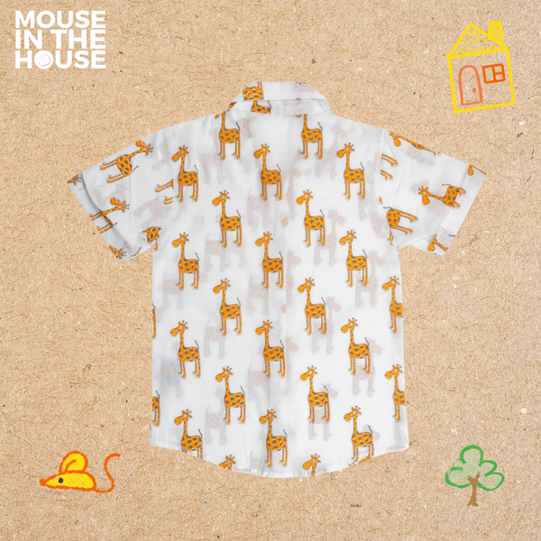 The Curious Giraffe- Cotton Shirt