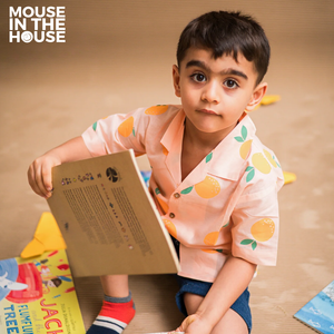 A Tangy Orange- Cotton Shirt