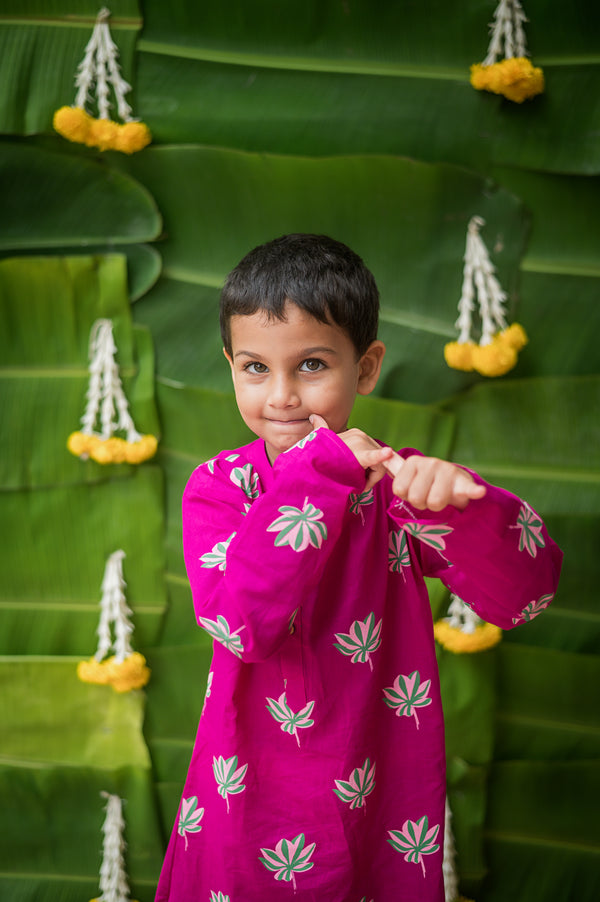 Lotus Bloom Ethnic Wear - Purple (Boys)