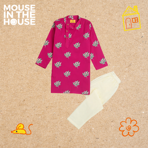 Lotus Bloom (Purple)- Ethnic Wear Boys