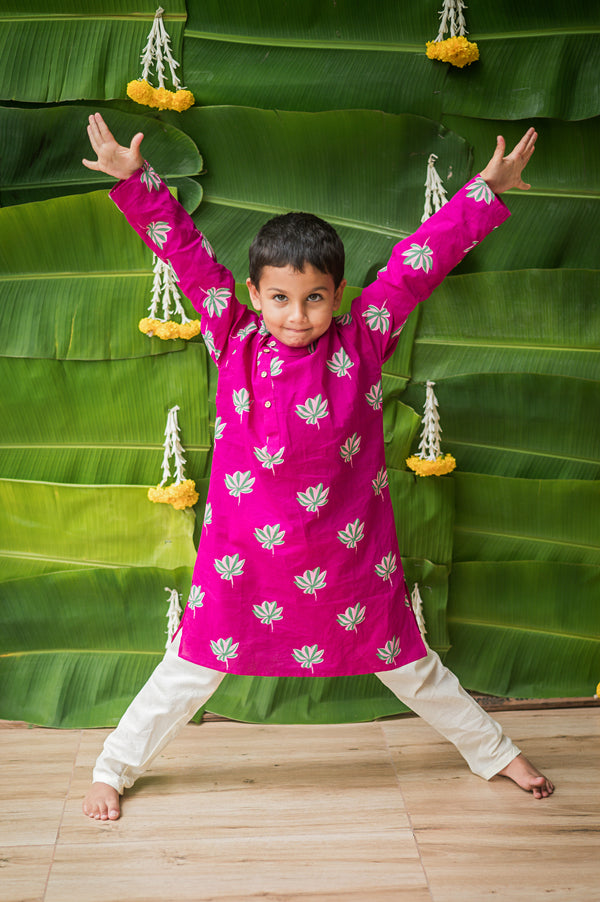 Lotus Bloom Ethnic Wear - Purple (Boys)