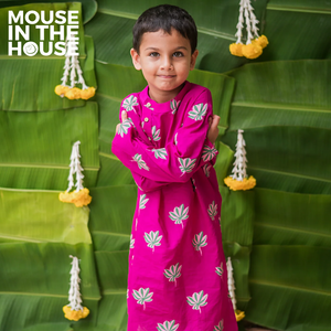 Lotus Bloom (Purple)- Ethnic Wear Boys