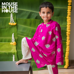 Lotus Bloom (Purple)- Ethnic Wear Boys