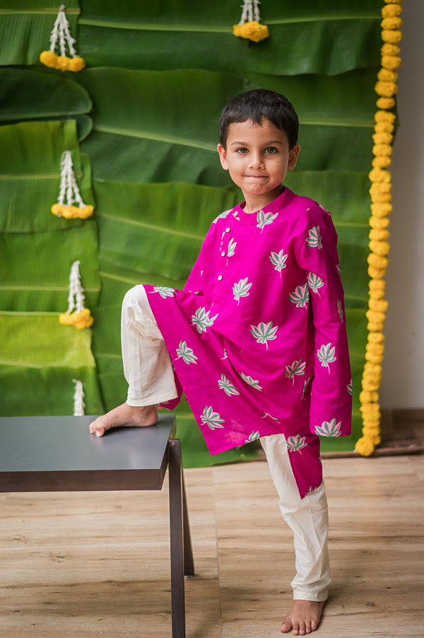 Lotus Bloom Ethnic Wear - Purple (Boys)