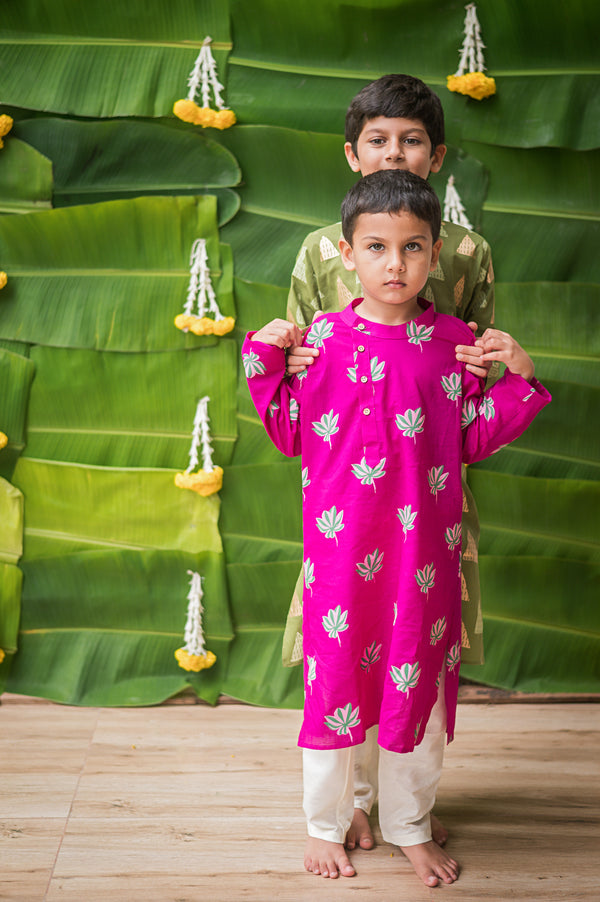 Lotus Bloom Ethnic Wear - Purple (Boys)