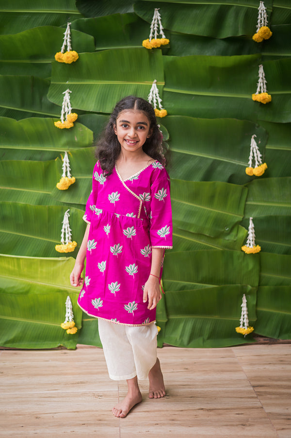 Lotus Bloom Ethnic Wear - Purple (Girls)