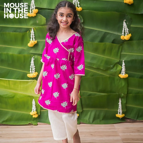 Lotus Bloom (Purple)- Ethnic Wear Girls