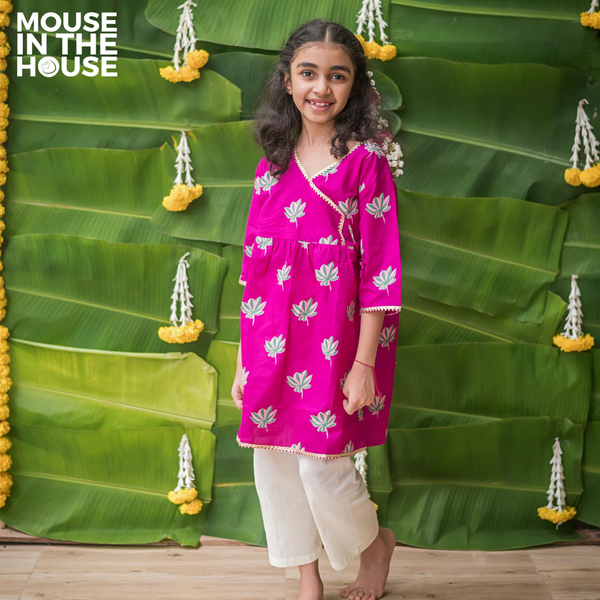 Lotus Bloom (Purple)- Ethnic Wear Girls