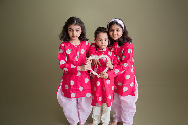 Blooming Red- Ethnic Wear Boys