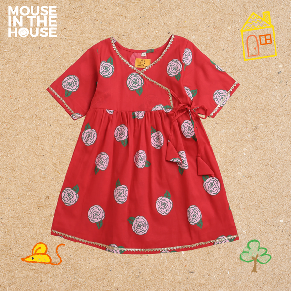 Blooming Red- Ethnic Wear Girls