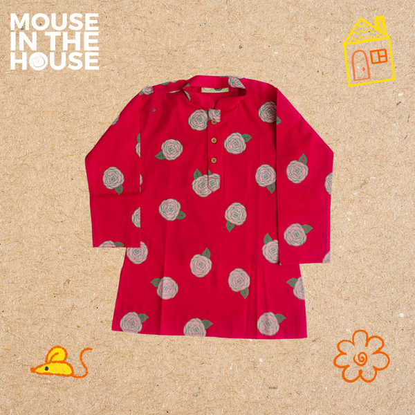 Blooming Red- Ethnic Wear Boys
