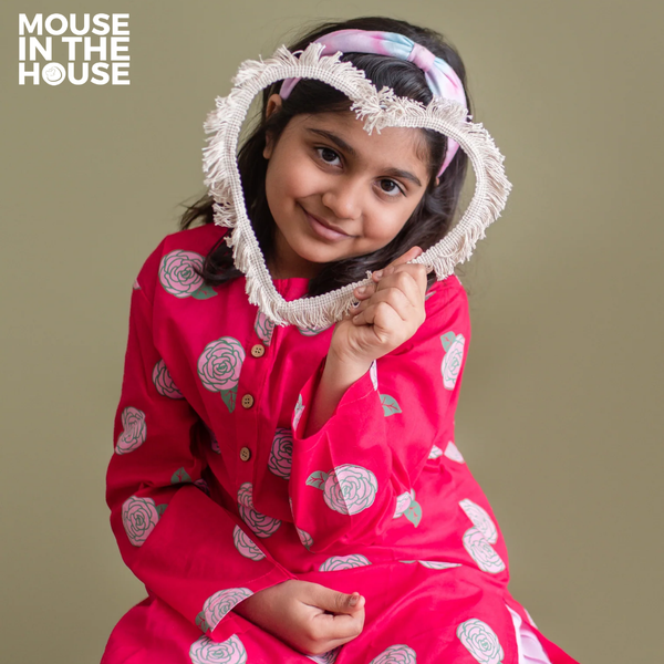 Blooming Red- Ethnic Wear Girls