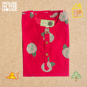 Blooming Red- Ethnic Wear Girls