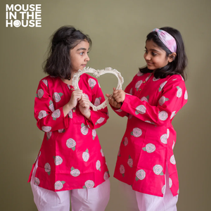 Blooming Red- Ethnic Wear Girls