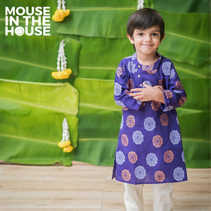 Dazzling Flower(Purple) - Ethnic Wear Boys