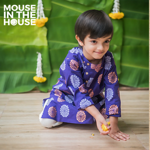 Dazzling Flower(Purple) - Ethnic Wear Boys