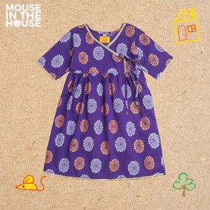 Dazzling Flower (Purple) - Ethnic Wear Girls