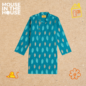 Gleaming Leaf (Blue)- Ethnic Wear Boys