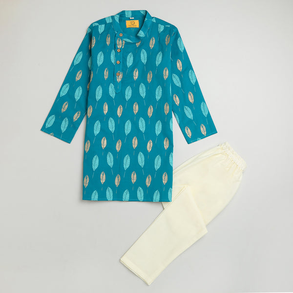 Gleaming Leaf Ethnic Wear Boys (Blue)