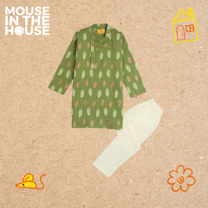 Gleaming Leaf (Green)- Ethnic Wear Boys