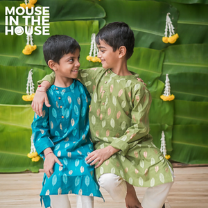 Gleaming Leaf (Green)- Ethnic Wear Boys