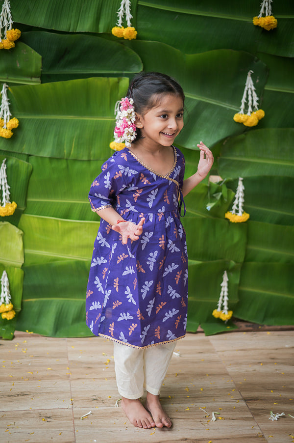Shimmering Butterfly Ethnic Wear (Girls)
