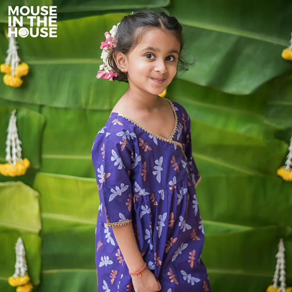Shimmering Butterfly- Ethnic Wear Girls