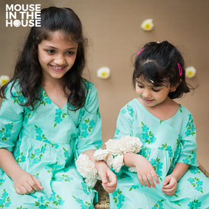 Lane of Happiness (Blue) - Girls Ethnic Wear