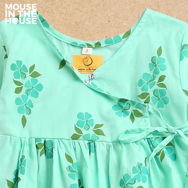 Lane of Happiness (Blue) - Girls Ethnic Wear