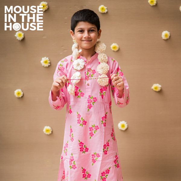 Lane of Happiness (Pink)- Boys Ethnic Wear
