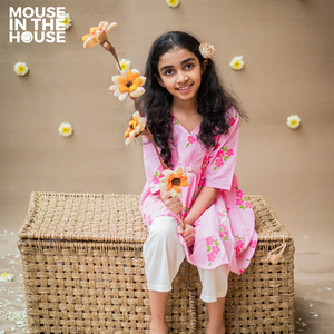 Lane of Happiness (Pink) - Girls Ethnic Wear