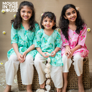 Lane of Happiness (Pink) - Girls Ethnic Wear