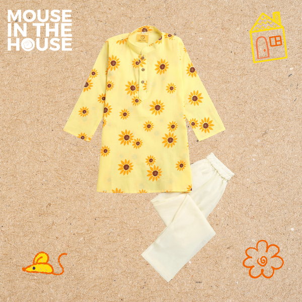 Lane of Dreams (Yellow)  - Ethnic Wear Boys