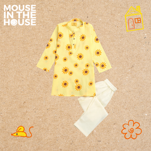 Lane of Dreams (Yellow)  - Ethnic Wear Boys