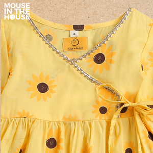 Lane of Dreams (Yellow) - Girls Ethnic Wear