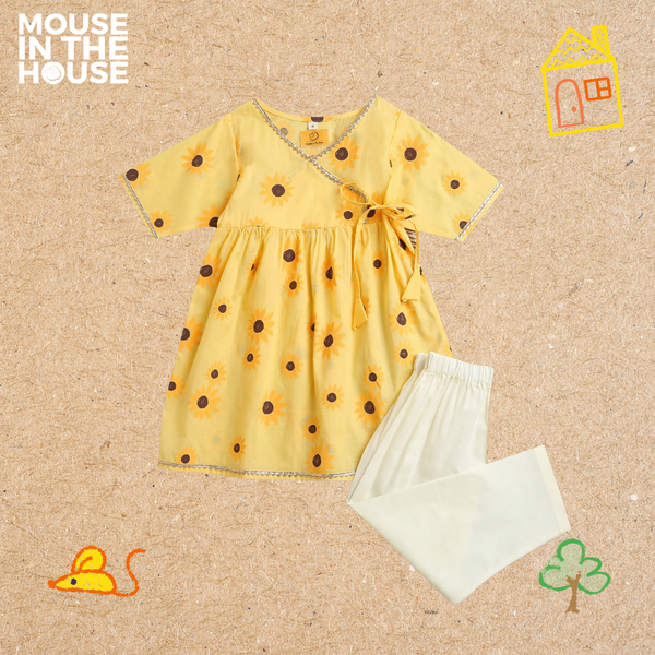 Lane of Dreams (Yellow) - Girls Ethnic Wear