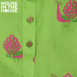 A Graceful peacock Green Ethnic Wear (Boys)