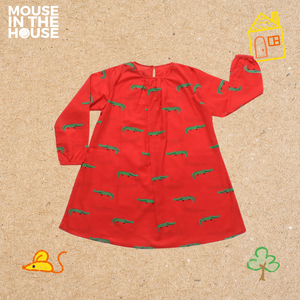 Crocodile- Girls Red Nightdress