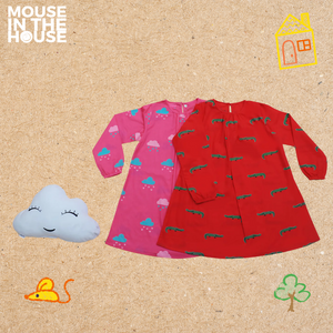 Crocodile- Girls Red Nightdress